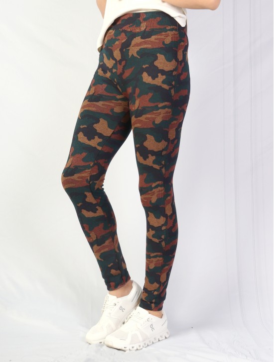 High Waist Denim Style Stretchy Legging (Fleece Lined)